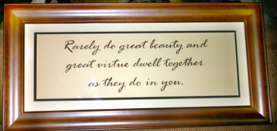 Quote Framed