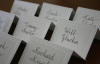Place cards in Modern Font
